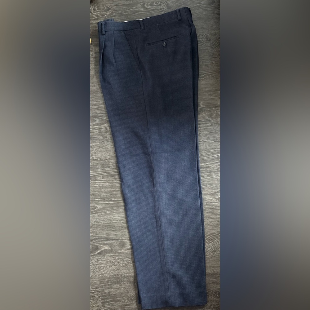 Balenciaga Navy Blue Men’s Dress Trousers 32 inseam serial number